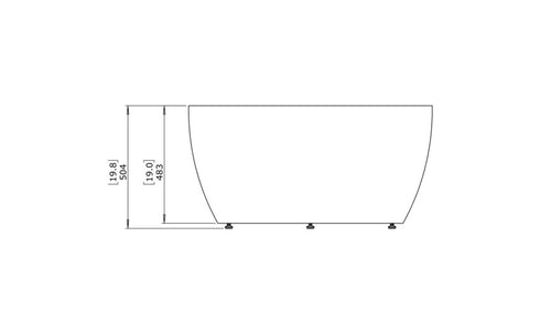 Blinde Design Circ M2 Concrete Coffee Table - Natural Finish - BLD.1.T.CIR.M2.NA